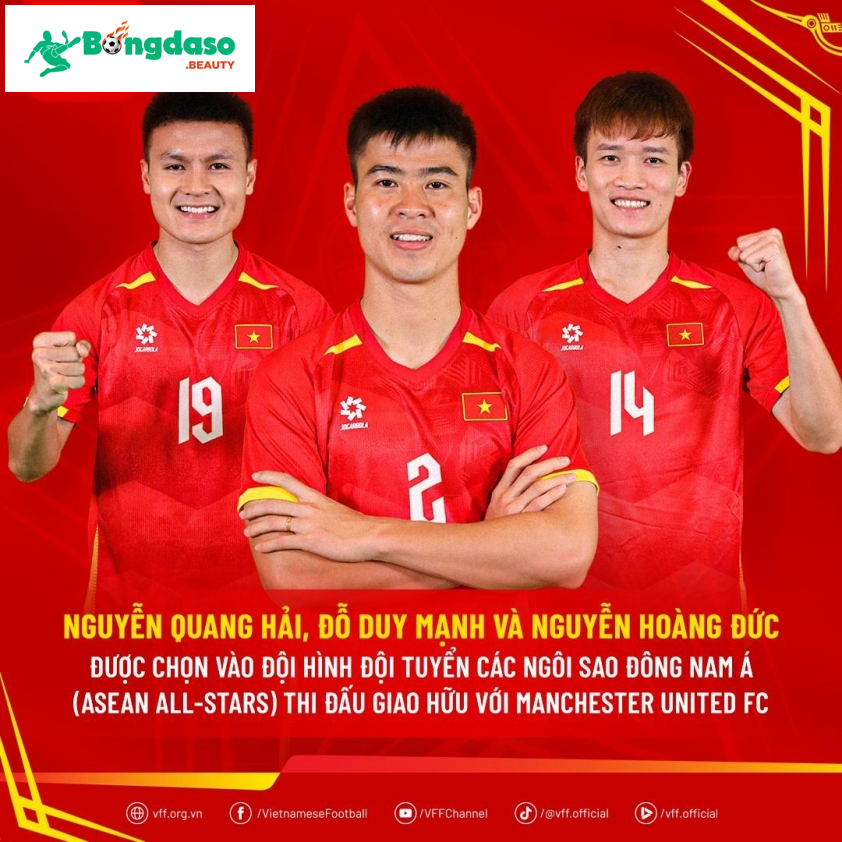 Hoàng Đức là 1 trong 3 tuyển thủ Việt Nam được gọi lên ASEAN All Star