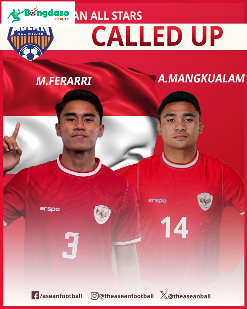 Asnawi Mangkualam và Muhammad Ferarri được gọi lên đội Asean Al-Stars (Ảnh: Asean Football) Asnawi Mangkualam và Muhammad Ferarri được gọi lên đội Asean Al-Stars (Ảnh: Asean Football)